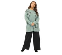 Yours Curve Light Leopard Print Jumper - Women's - Plus Size Curve