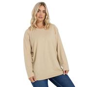 Yours Curve Light Long Sleeve Top - Women's - Plus Size Curve Brown