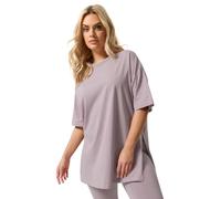 Yours Curve Light Purple Crop Leggings - Women's - Plus Size Curve
