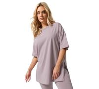 Yours Curve Light Purple Crop Leggings - Women's - Plus Size Curve
