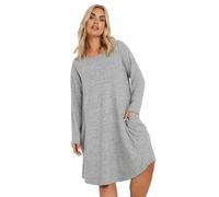 Yours Curve Light Soft Touch Pocket Swing Dress - Women's - Plus Size Curve Grey