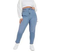 Yours Curve Light Wash Mom Jeans - Women's - Plus Size Curve