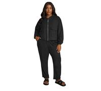 Yours Curve Linen Bomber Jacket - Women's - Plus Size Curve