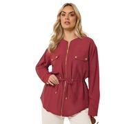 Yours Curve Linen Shacket - Women's - Plus Size Curve
