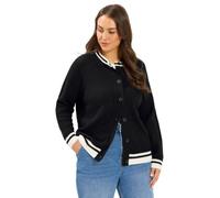 Yours Women's Long Sleeve Knitted Cardigan Sweater in Black | Size: 22/24