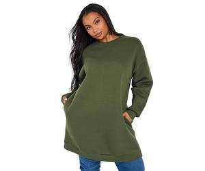 Yours Curve Long Sleeve Longline Sweatshirt - Women's - Plus Size Curve