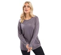 Yours Curve Long Sleeve T-Shirt - Women's - Plus Size Curve Purple