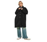 Yours Curve Longline Faux Fur Coat - Women's - Plus Size Curve Black