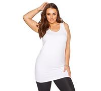 Yours Curve Longline Vest Top - Women's - Plus Size Curve White