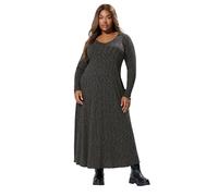 Yours Curve Marl Ribbed Maxi Dress - Women's - Plus Size Curve Grey