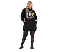 Yours Curve 'Merry Christmas' Graphic Sweatshirt Dress - Women's - Plus Size Curve Black