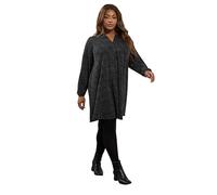 Yours Women's Pleated Mini Dress in Black | Size: 18 Yours Black 18