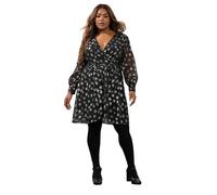 Yours Curve Metallic Star Mini Dress - Women's - Plus Size Curve Black