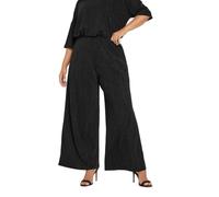 Yours Curve Metallic Stripe Wide Leg Trousers - Women's - Plus Size Curve