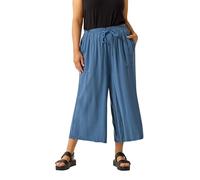 Yours Curve Mid Chambray Culottes - Women's - Plus Size Curve Blue