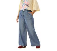 Yours Women's Denim Palazzo Jeans in Mid Blue | Size: 18 Yours Mid Blue 18