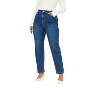 Yours Curve Mid Straight Leg Ruby Jeans - Women's - Plus Size Curve