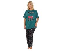 Yours Women's 'Mon Cheri' Pyjama Set | Size: 18-20 Yours Multicolor 18-20