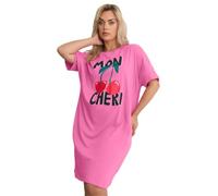 Yours Women's 'Mon Cheri' Sleep Tee Nightdress in Pink | Size: 34-36 Yours Pink 34-36