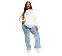 Yours Curve 'Monaco' 2-In-1 Sweatshirt - Women's - Plus Size Curve Cream