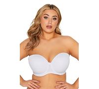Yours Moulded Underwired Full Cup Multiway Bra with Removable Straps - Women's - Plus Size Curve White