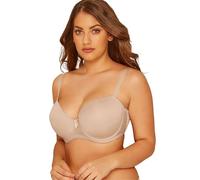 Yours Curve Moulded Underwired T-Shirt Bra - Women's - Plus Size Curve Nude