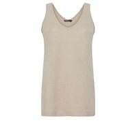 Yours Curve Natural Brown Knitted Vest Top - Women's - Plus Size Curve