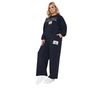 '1978' Wide Leg Joggers Yours Dark Navy 14