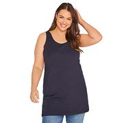 Yours Curve Navy Longline Vest Top - Women's - Plus Size Curve
