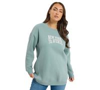 Yours Curve 'New York' Long Sleeve Sweatshirt - Women's - Plus Size Curve