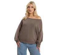 Yours Curve Off Shoulder Sweatshirt - Women's - Plus Size Curve