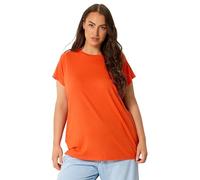 Yours Curve Orange Short Sleeve Core T-Shirt - Women's - Plus Size Curve