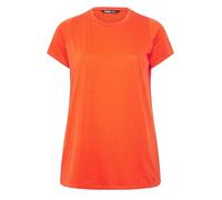 Yours Curve Orange Short Sleeve Core T-Shirt - Women's - Plus Size Curve