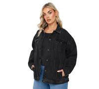 Yours Curve Oversized Jacket - Women's - Plus Size Curve Black
