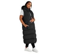 Yours Curve Padded 2-in-1 Puffer Coat & Gilet - Women's - Plus Size Curve Black