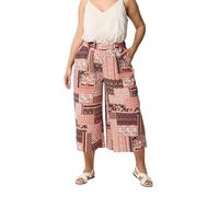 Yours Curve Paisley Culottes - Women's - Plus Size Curve Orange