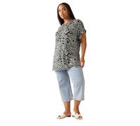 Aztec Drop Shoulder Top Yours Dark Navy 30-32
