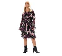Yours Curve Paisley Print Midi Dress - Women's - Plus Size Curve Black