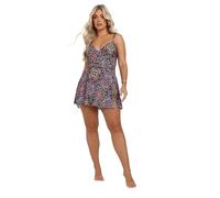 Yours Curve Paisley Print Swimdress - Women's - Plus Size Curve Black