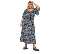 Paisley Print Maxi Dress Yours Blue 16