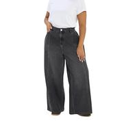 Yours Curve Palazzo Front Seam Wide Leg Jeans - Women's - Plus Size Curve
