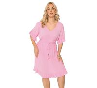 Yours Curve Palm Leaf Crinkle Beach Dress - Women's - Plus Size Curve