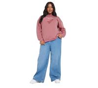 Yours Curve 'Paris Mon Amour' Embroidered Sweatshirt - Women's - Plus Size Curve Pink