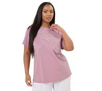 Yours Curve Applique Butterfly T-Shirt - Women's - Plus Size Curve Pink
