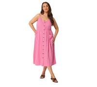 Yours Curve Pink Cheesecloth Strappy Maxi Dress - Women's - Plus Size Curve