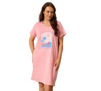 Yours Curve Pink 'Coastal Vibes' Dipped Back Nightdress - Women's - Plus Size Curve