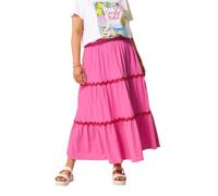 Yours Curve Pink Contrast Swirl Maxi Skirt - Women's - Plus Size Curve
