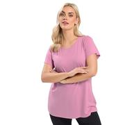 Yours Curve Pink Core T-Shirt - Women's - Plus Size Curve
