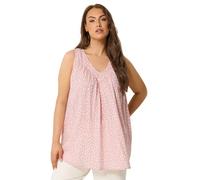 Yours Curve Pink Ditsy Floral Vest Top - Women's - Plus Size Curve