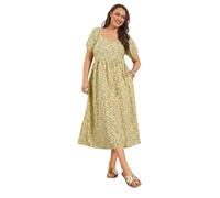 Yours Curve Pink Ditsy Print Maxi Dress - Women's - Plus Size Curve